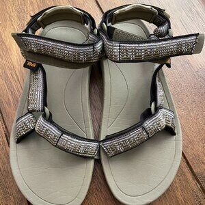 Size 5 Big Kid Olive Gray Teva Sandals
